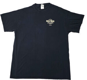 Hard Rock Hotel & Casino Biloxi T-Shirt XL Black Fruit of the Loom Heavy Cotton